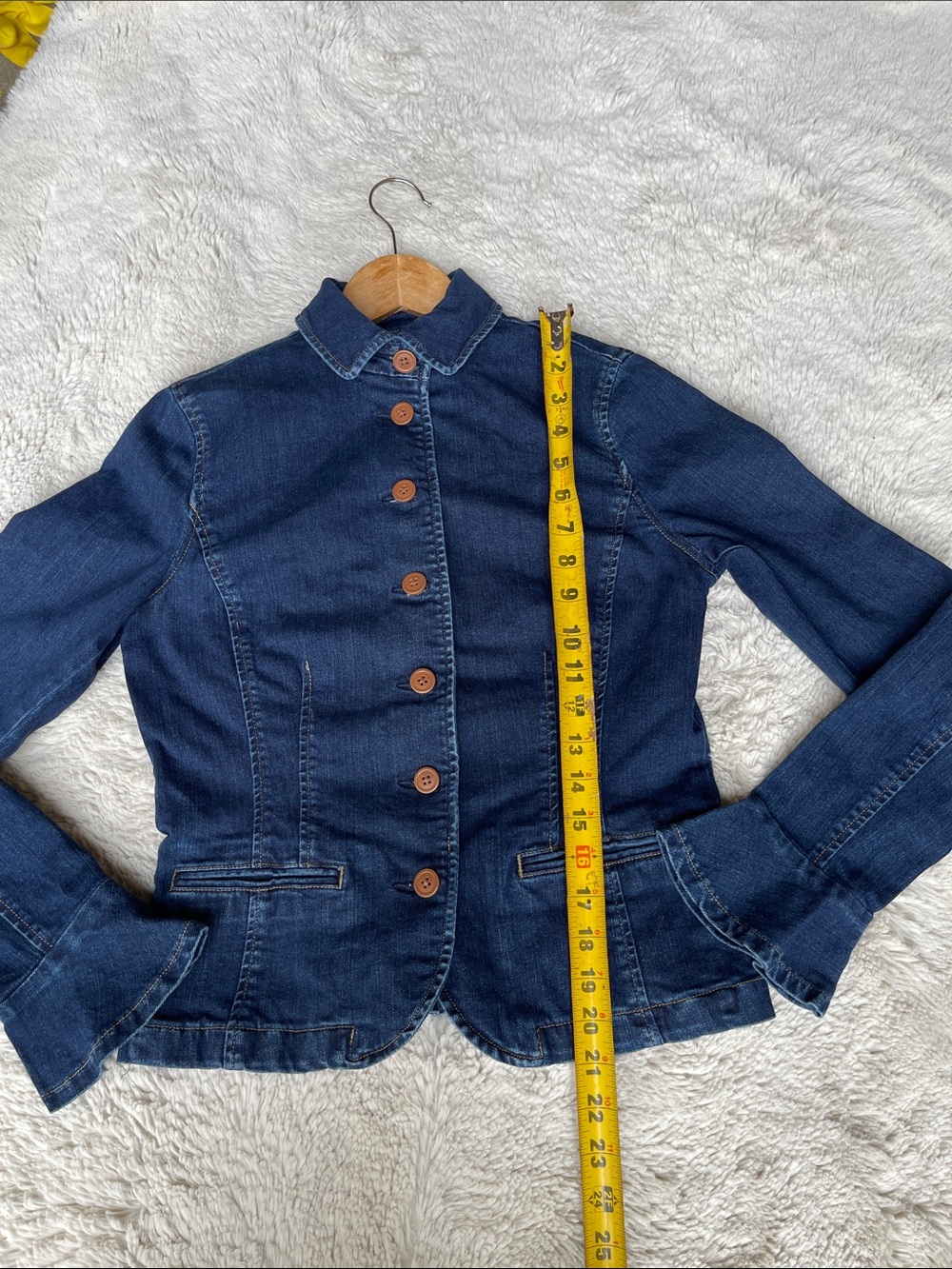 Lauren Jeans Co. Denim Ralph Lauren Button Front Denim Jacket Size 4 - Picture 5 of 8